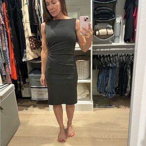 Diab'Less Sleeveless Shirred Side Formal Sheath Midi Dress Black Women's 1 / S